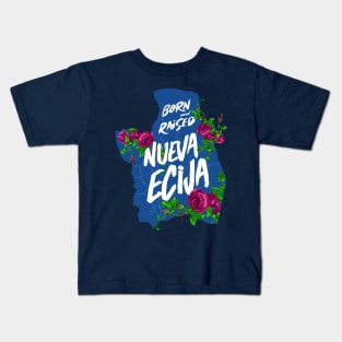 Born and Raised - Nueva Ecija, Philippines (Blue) Kids T-Shirt